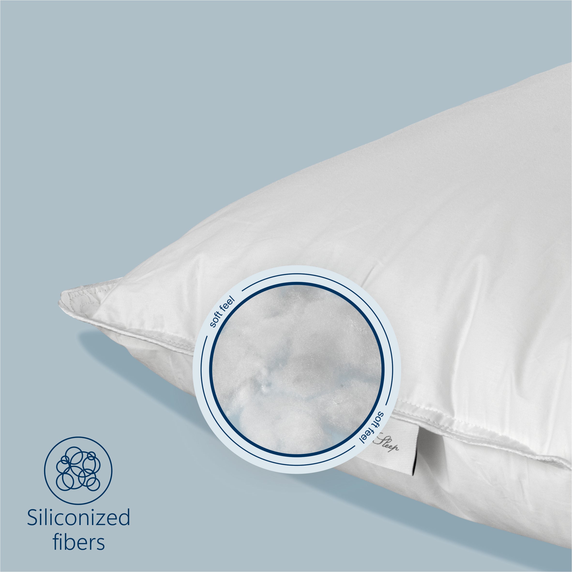 Perna Best Sleep ErgoConf, fibra siliconizata, antialergica