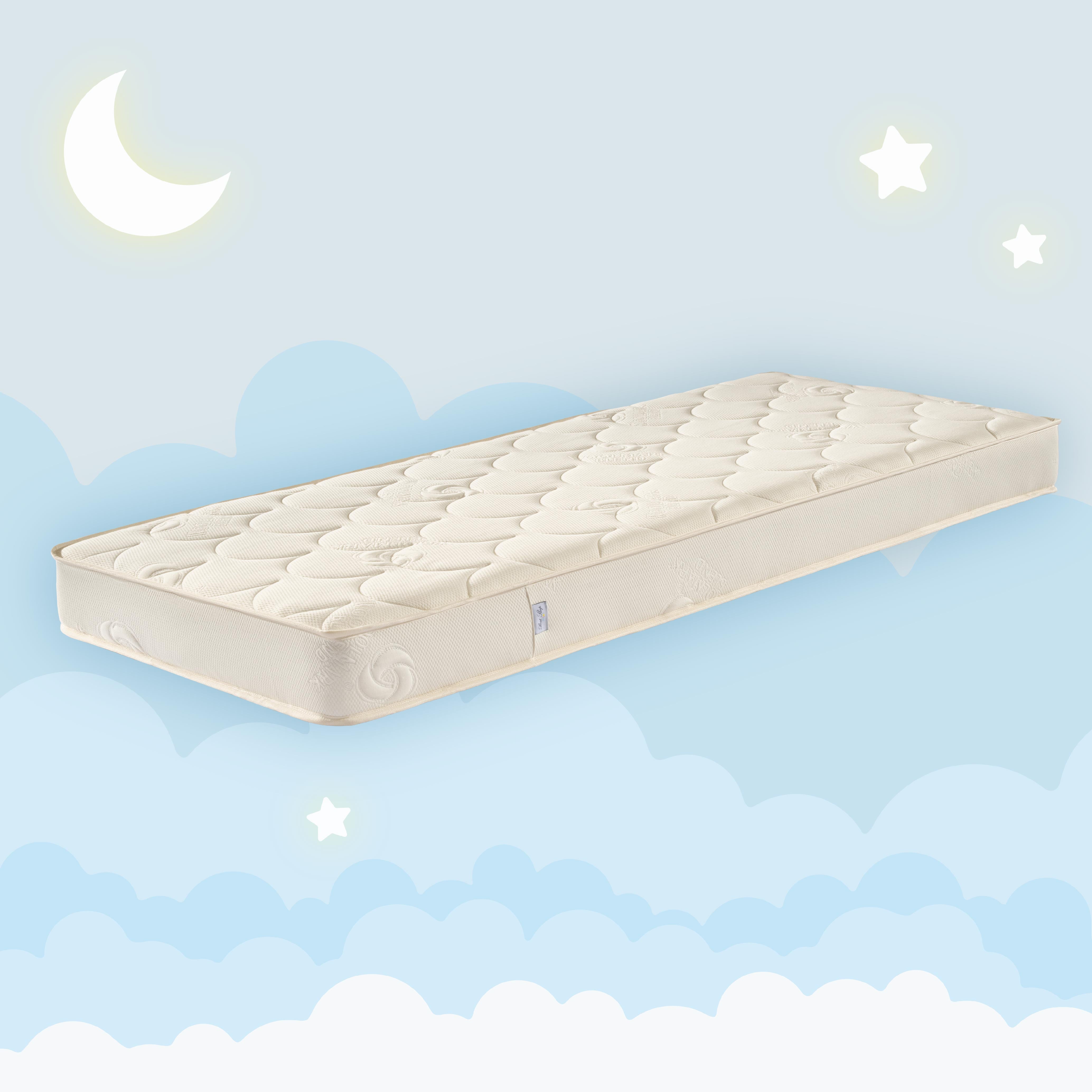 Saltea cu latex, Growsleep Junior Strong, cocos, spuma poliuretanica, H16cm, husa lana