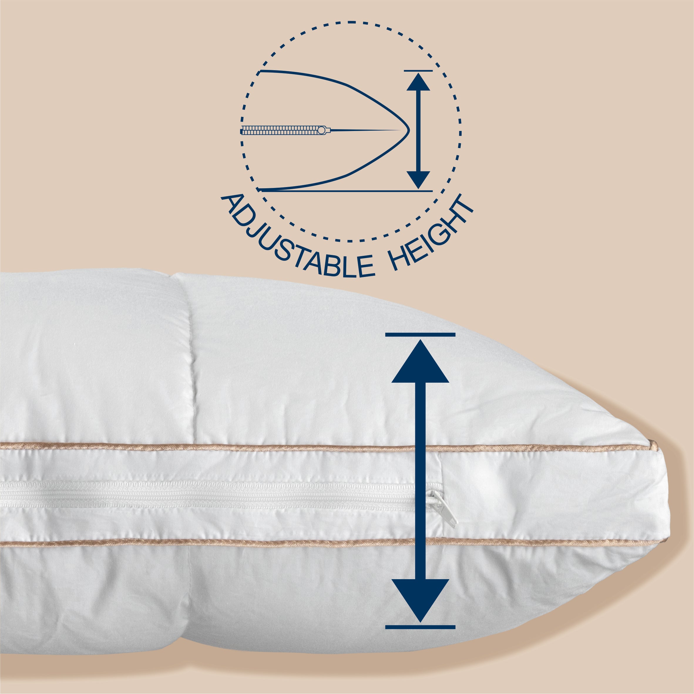 Perna Best Sleep Mosaic, husa detasabila, puf 30%, pana 70%