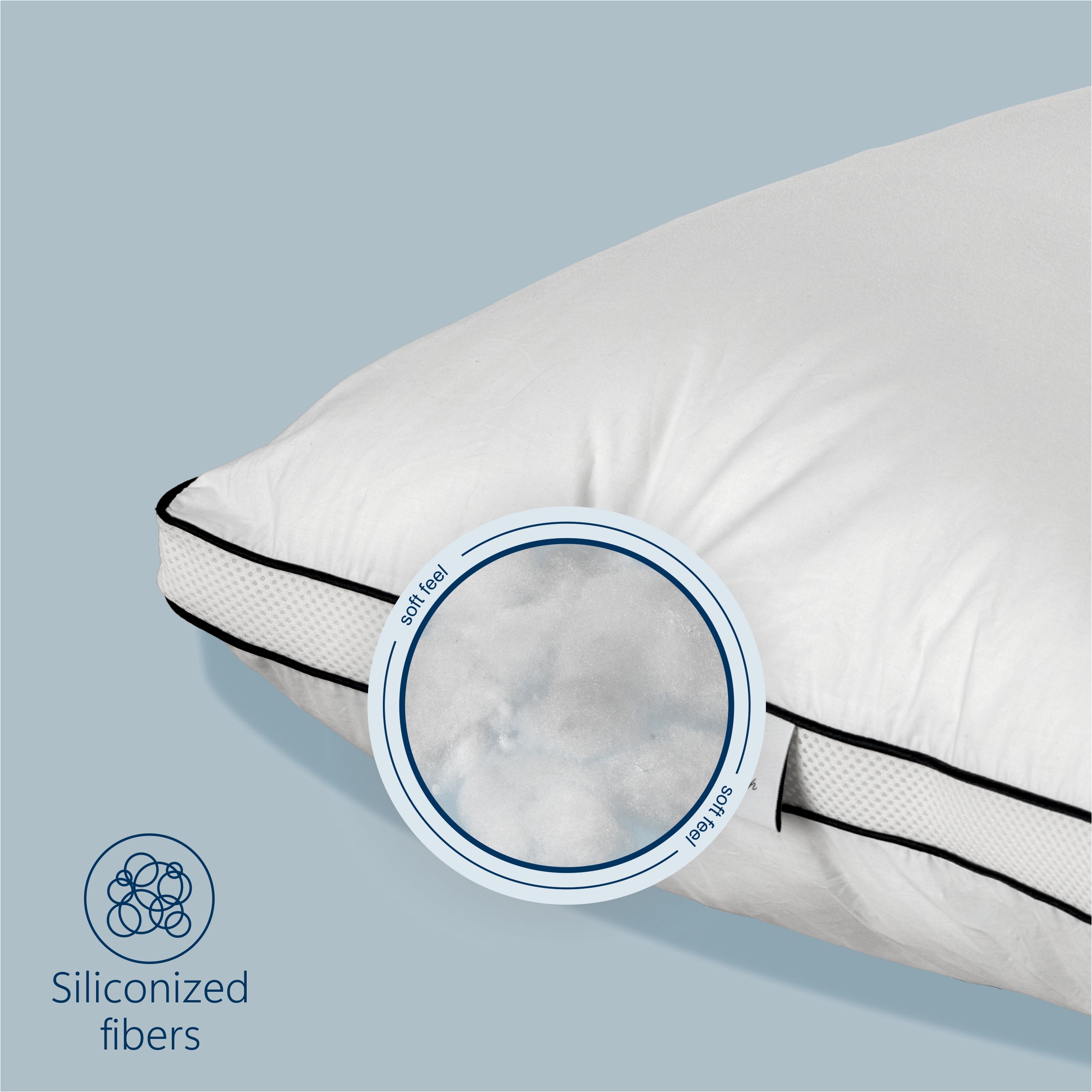 Perna Best Sleep, Respira, fibra siliconizata, antialergica