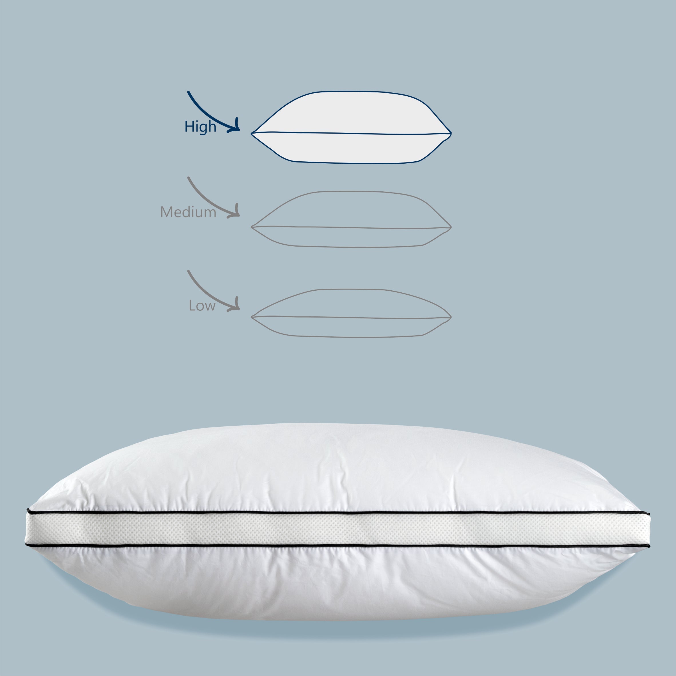Perna Best Sleep, Respira, fibra siliconizata, antialergica