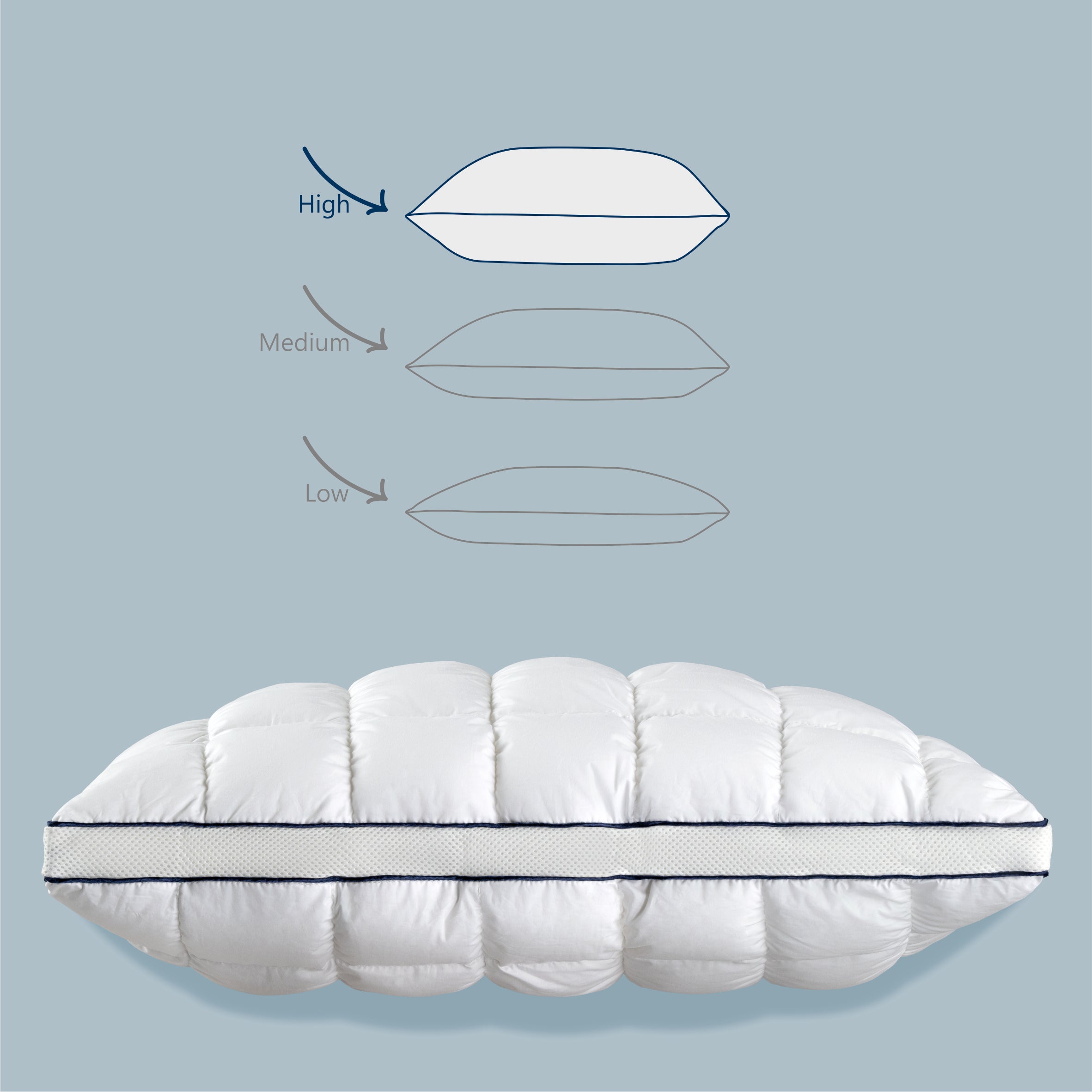 Perna Best Sleep, Silver Respira, fibra siliconizata, antialergica