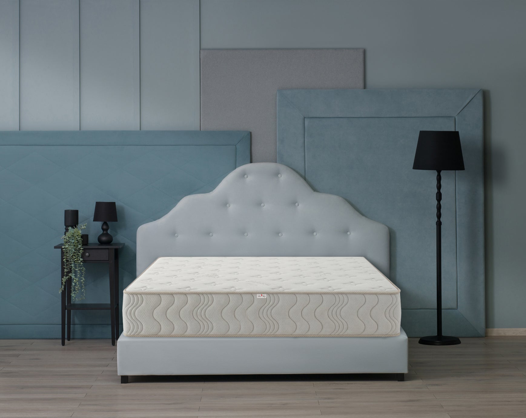 Saltea reversibila cu Arcuri Pocket Best Sleep OrthoComfort, 32cm, memory, textil tencel