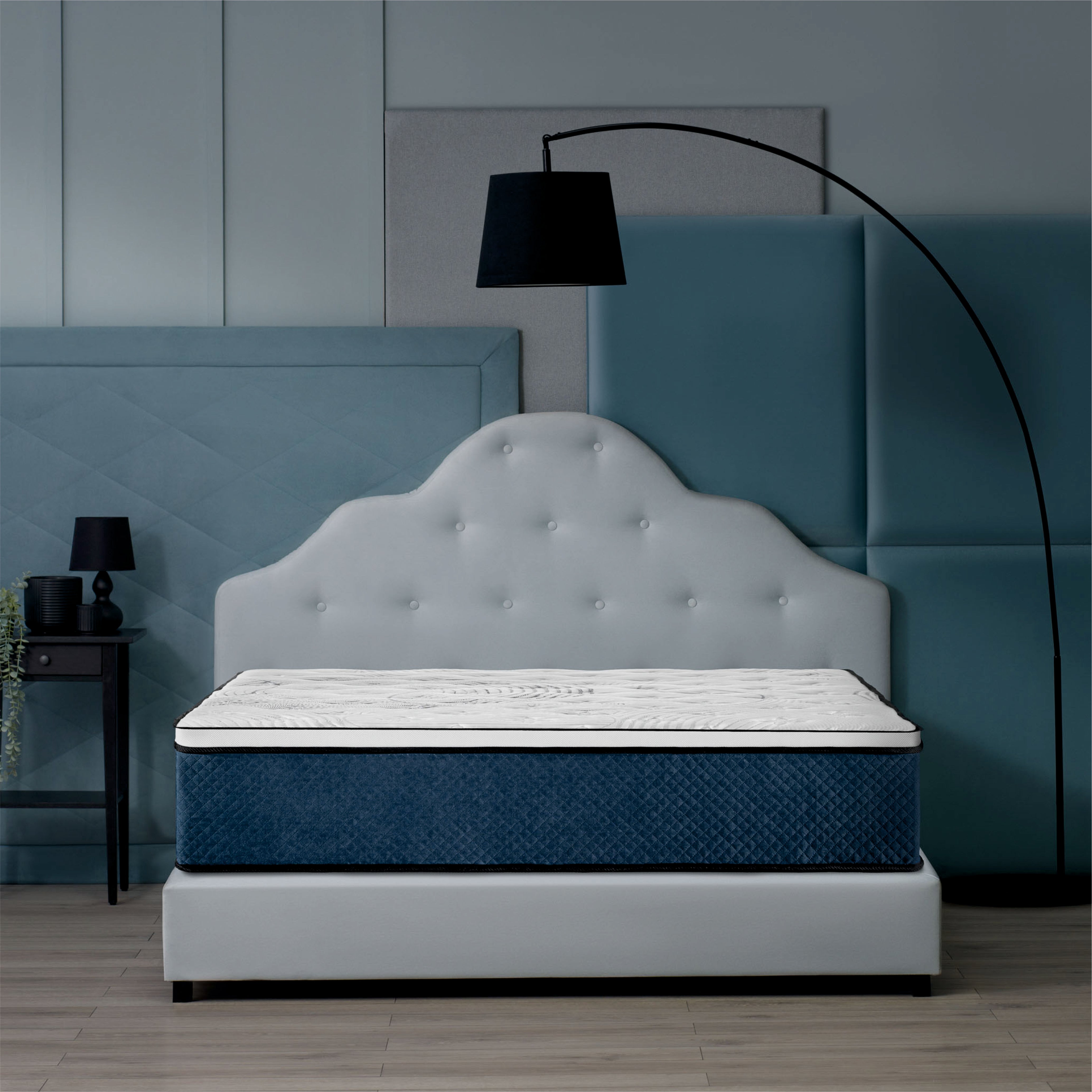 Saltea ortopedica Best Sleep Ocean, Arcuri Pocket, spuma memory, 7 zone de confort, fermitate medie, 33cm inaltime