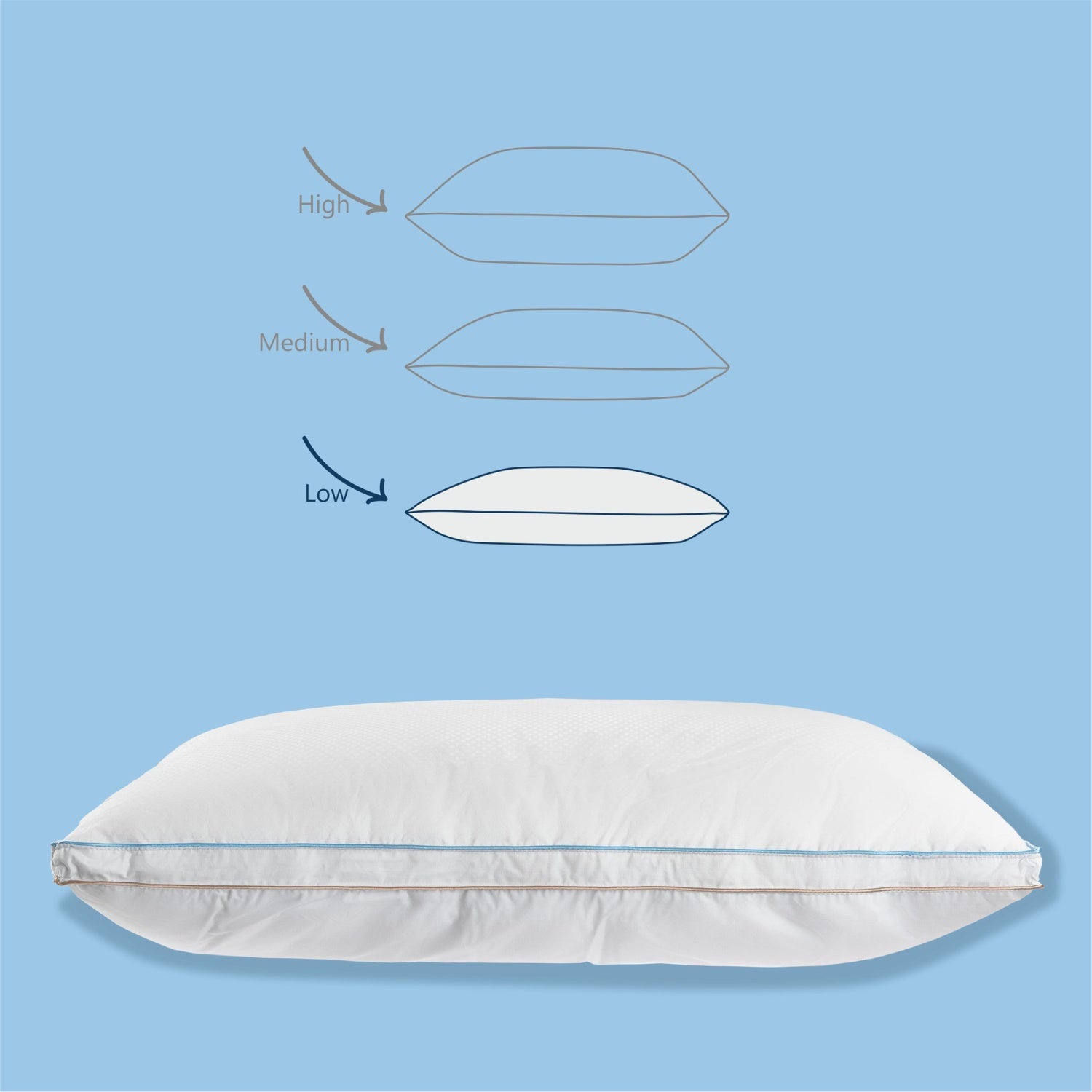 Perna "Cool Breeze" din Pene si Puf de Gasca 50x70 cm