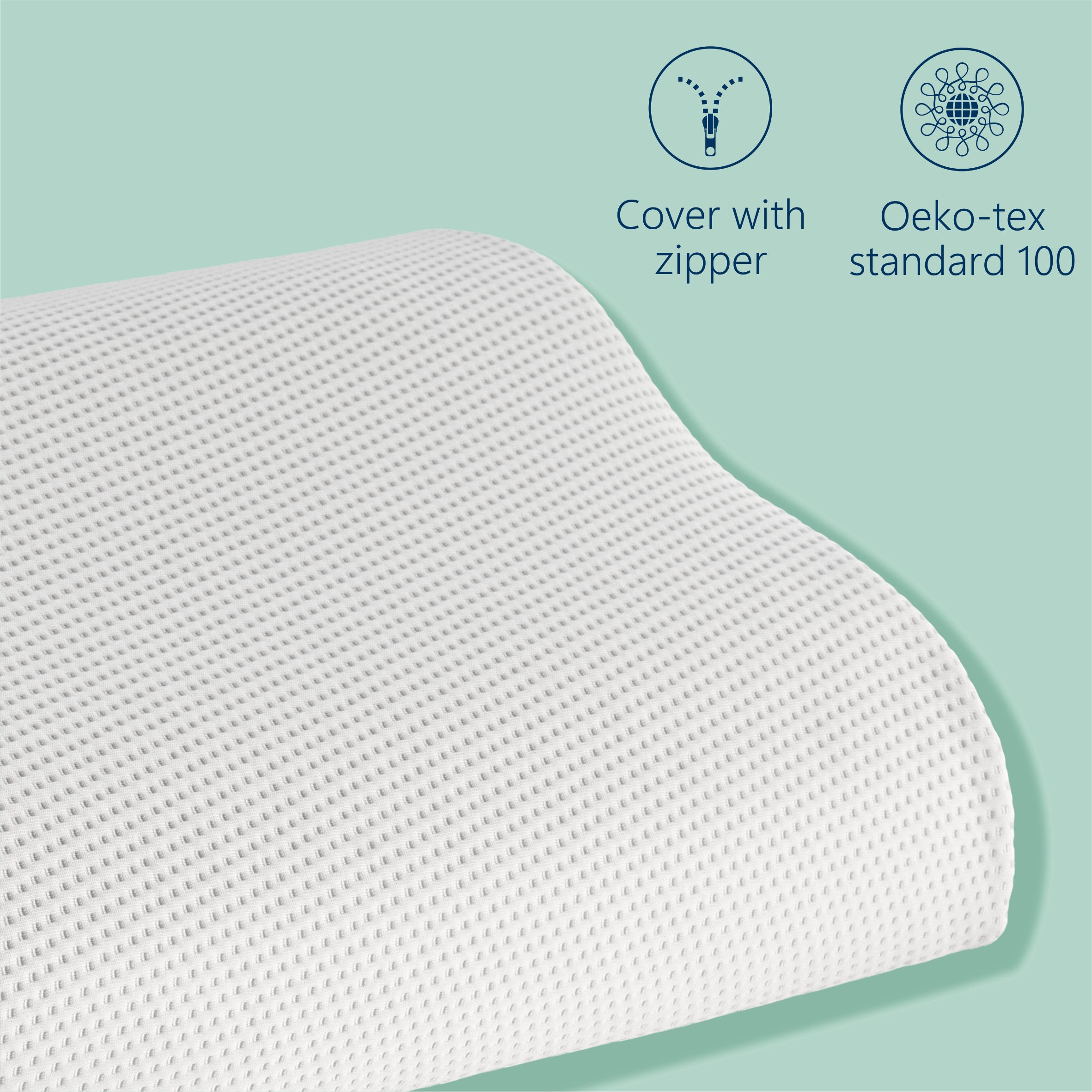 Best Sleep Latex Ergo Comfort Pillow, anatomical, removable cover