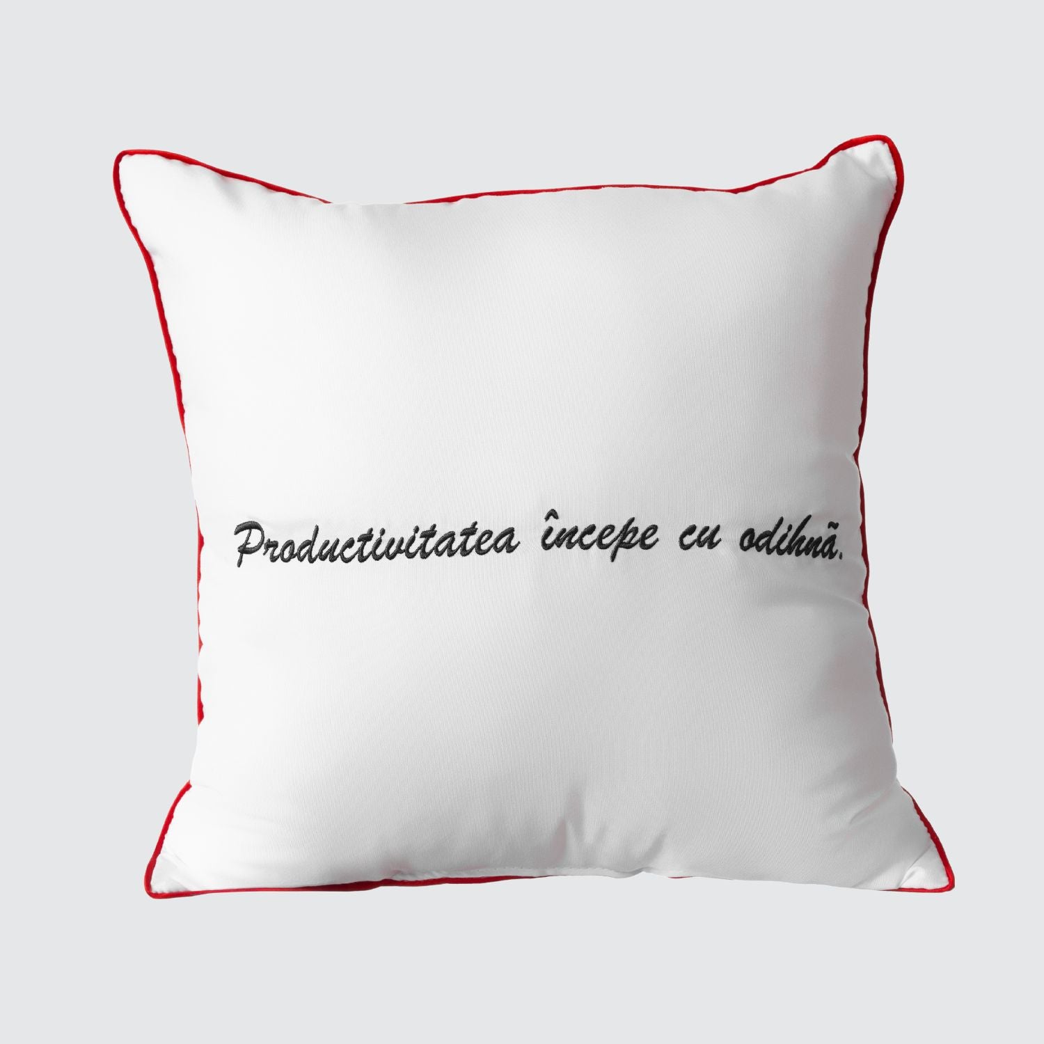 Perna Decorativa "Productivitatea incepe cu odihna"