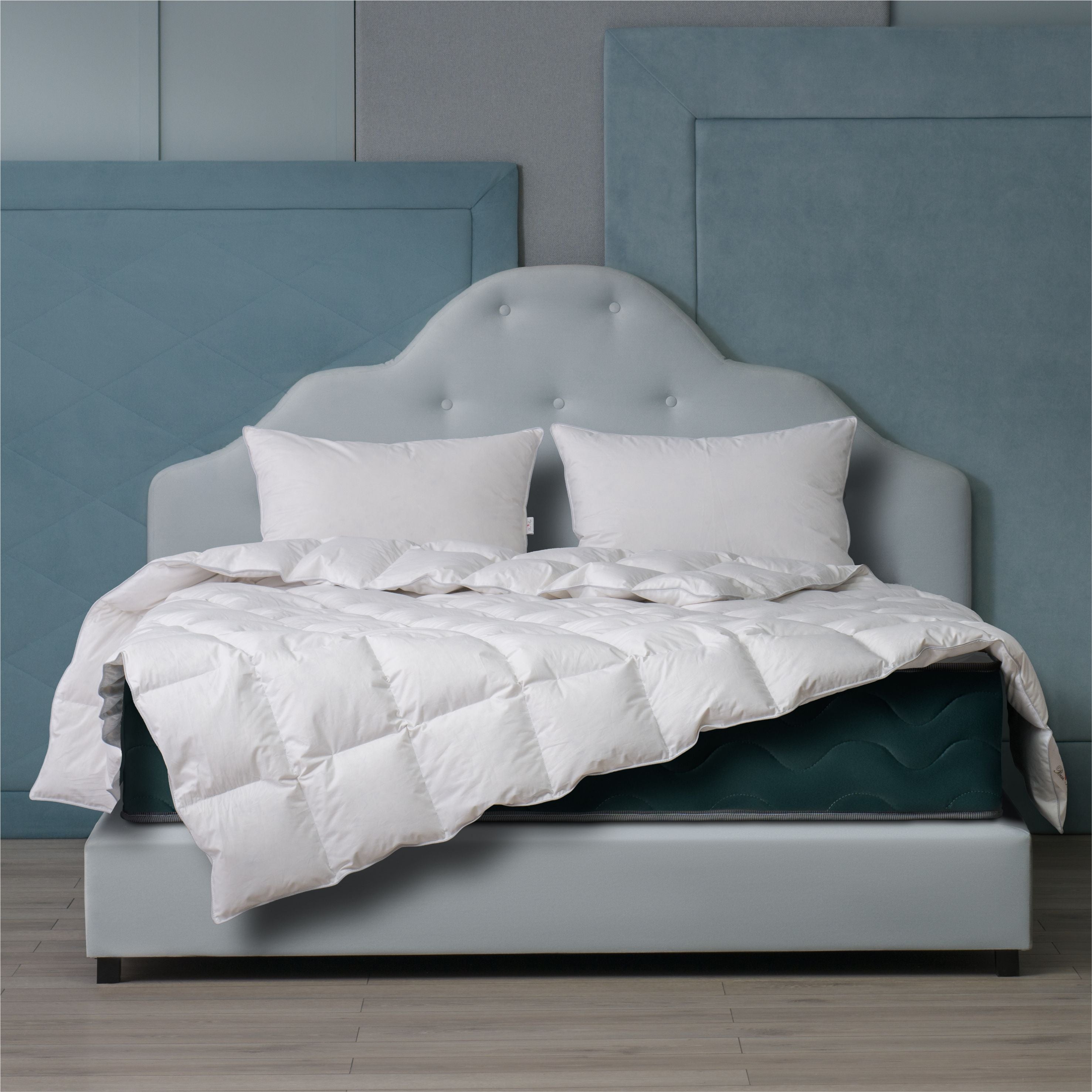 Set Best Sleep Pilota + 2 Perne 50x70 cm cu Pene si Puf de Gasca