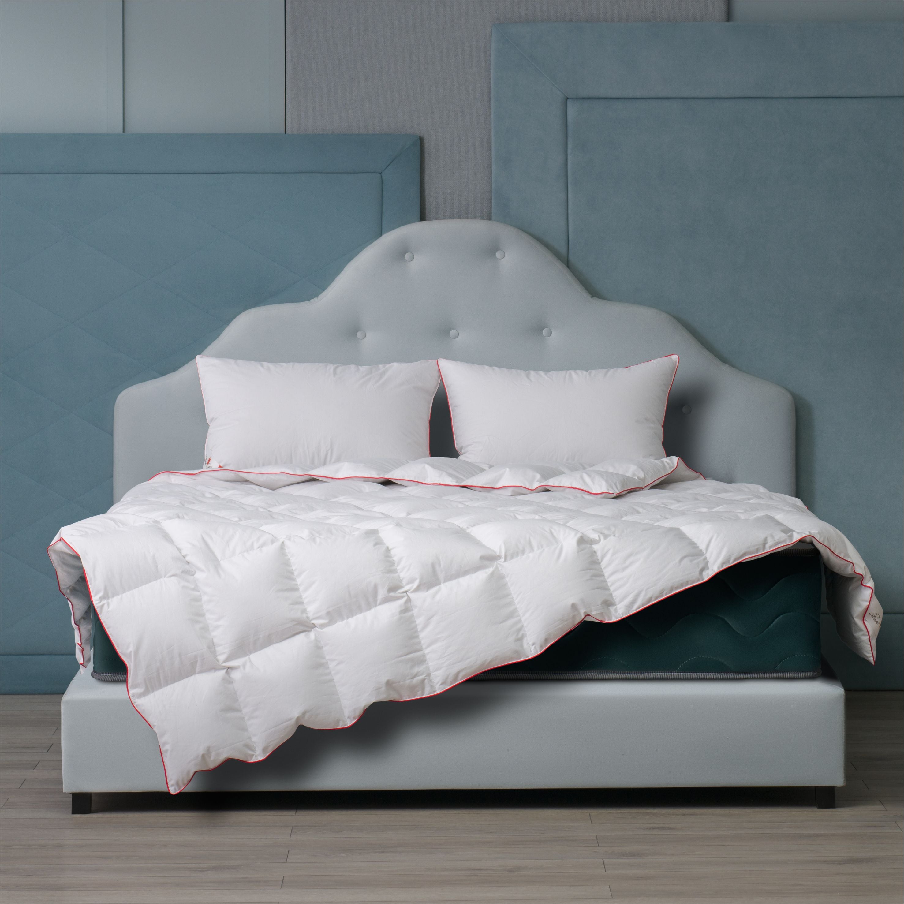 Set Best Sleep Pilota + 2 Perne 50x70 cm cu Puf de Gasca