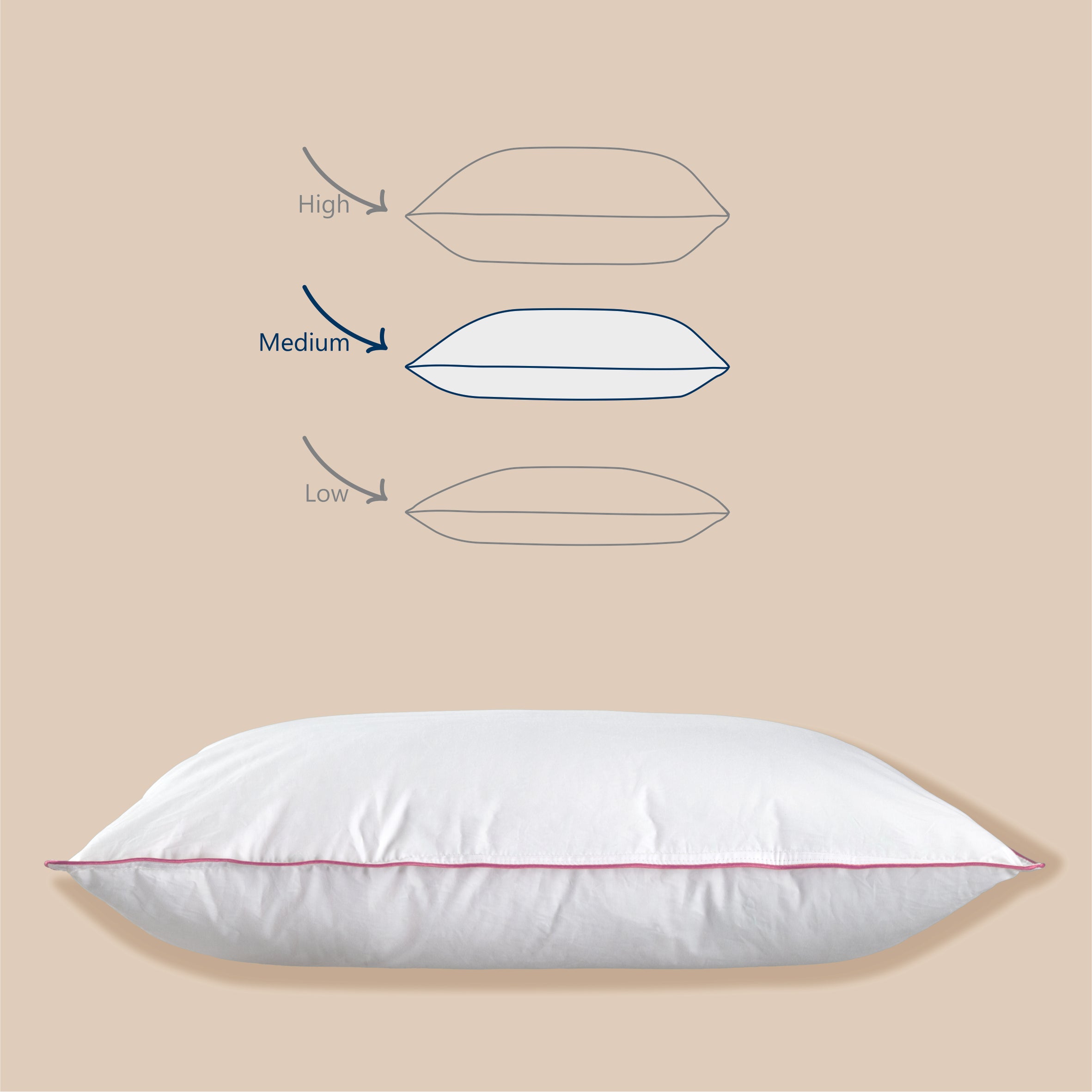 Perna Best Sleep Pink Hope, 100% puf gasca