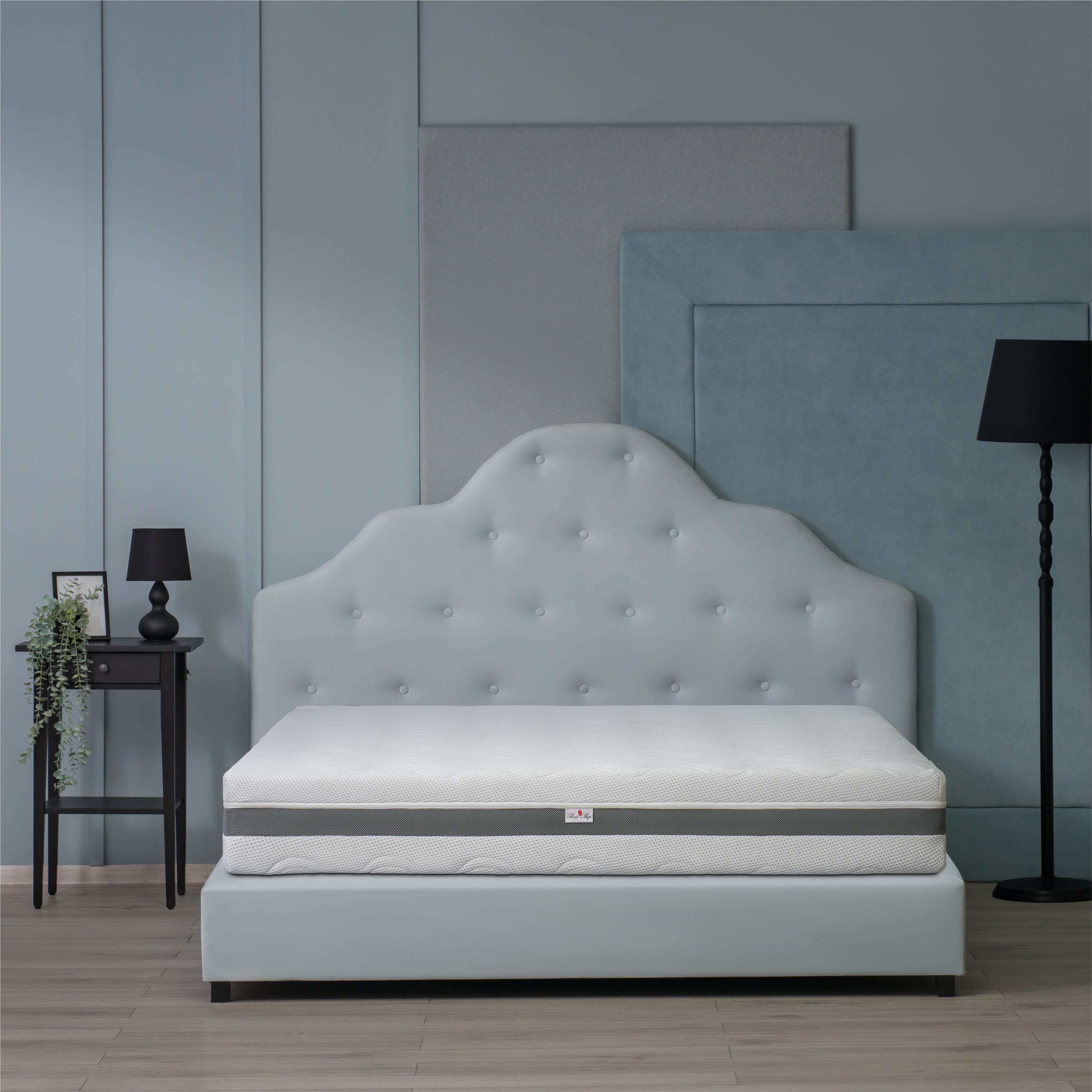 Saltea cu Latex, Latex Lux, 21cm, Strat de Cocos, Sistem de Aerisire