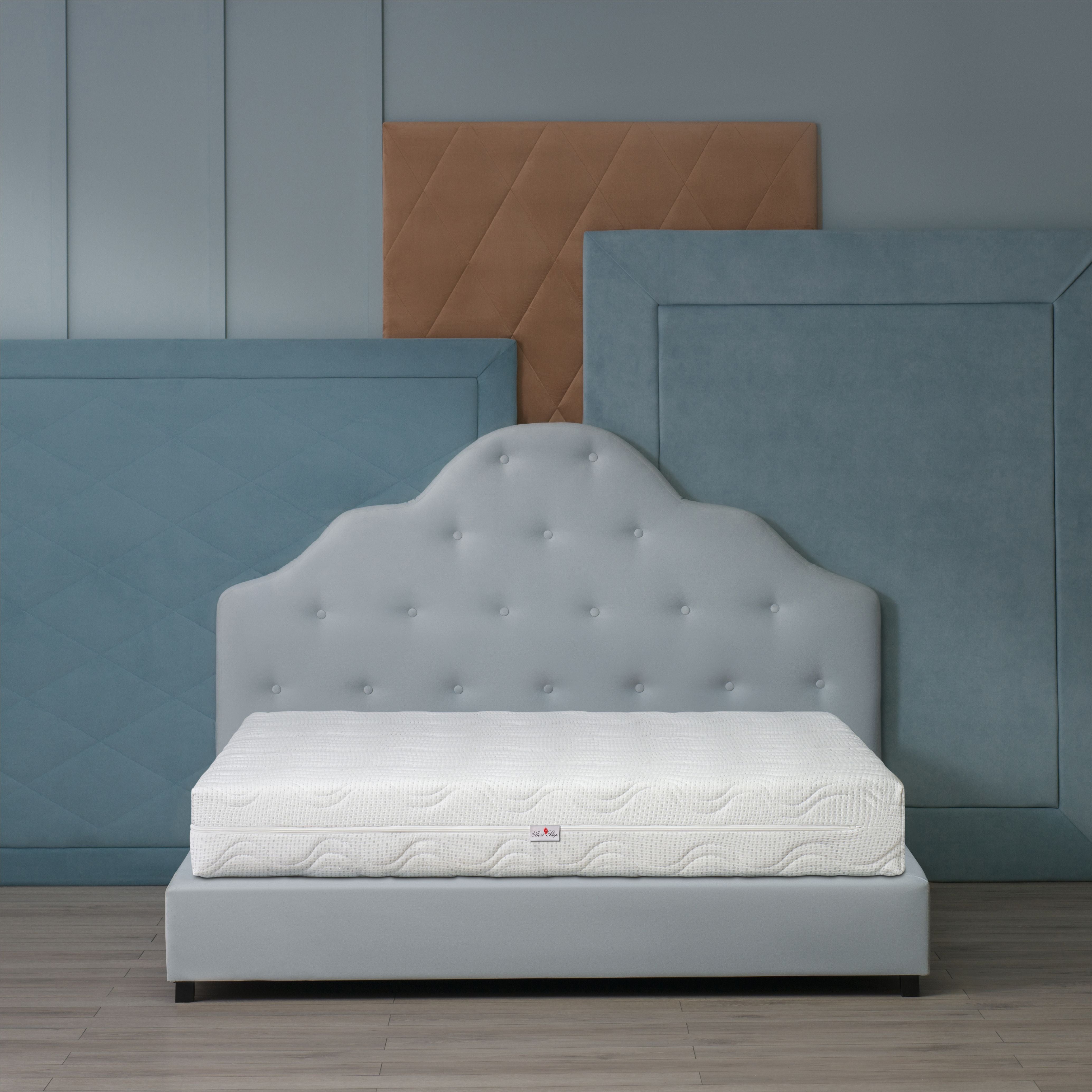 Saltea cu Memorie Silver Sleep Argentum, 19cm, Spuma Poliuretanica, Husa cu Ioni de Argint