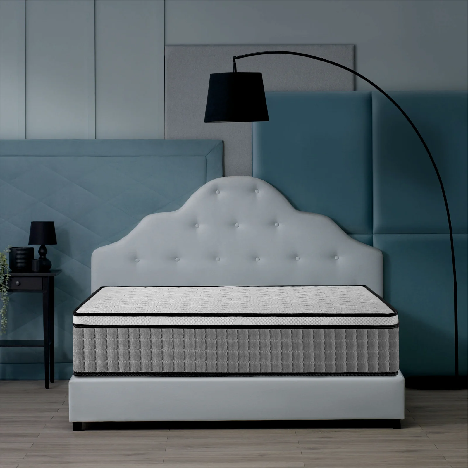 Saltea ortopedica Best Sleep Twin Core, spuma poliuretanica, 5 cm spuma memory, H30 cm, tehnologie TwinCore