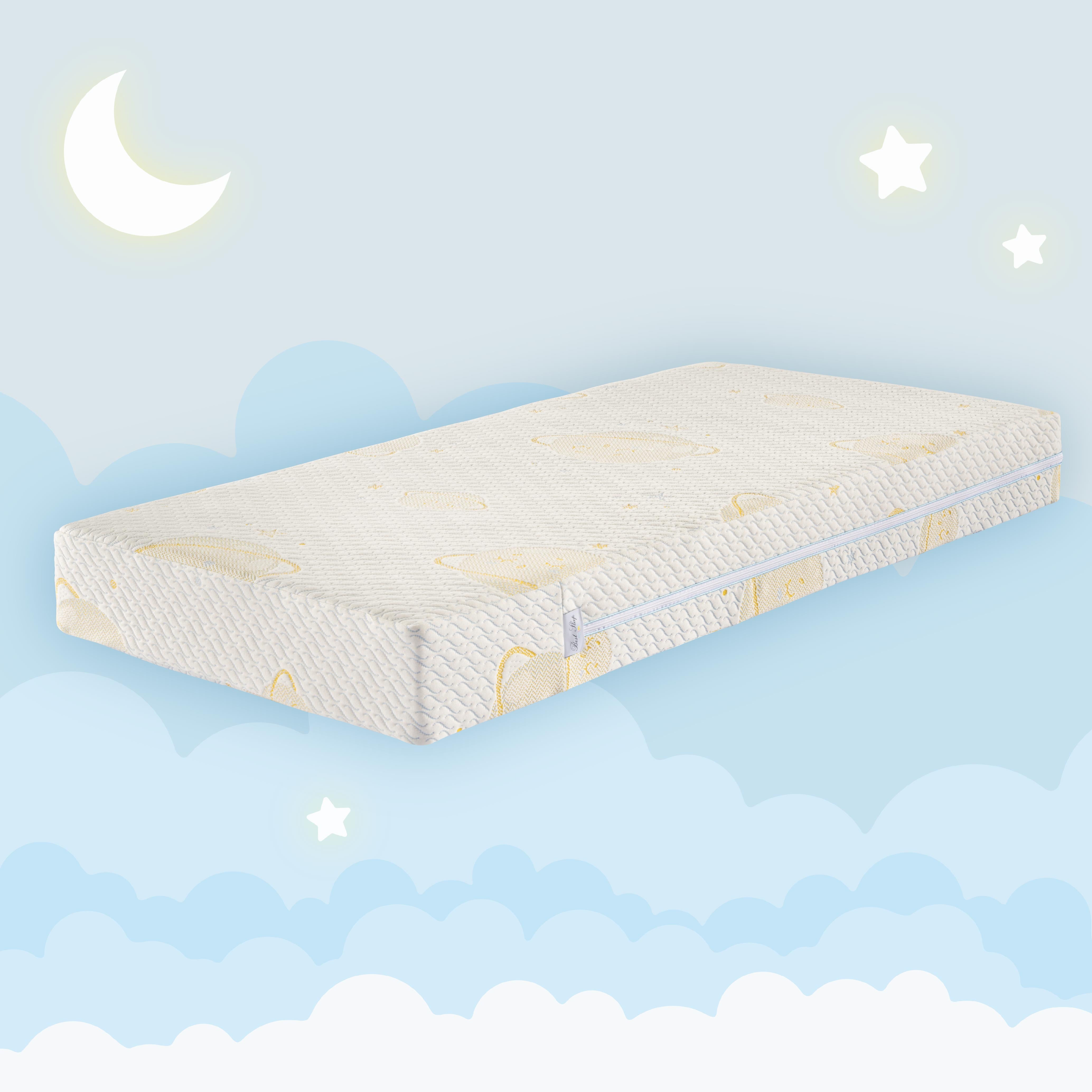 Saltea reversibila cu Cocos Air Coco Dreamy, spuma poliuretanica, H12 cm, husa tricot