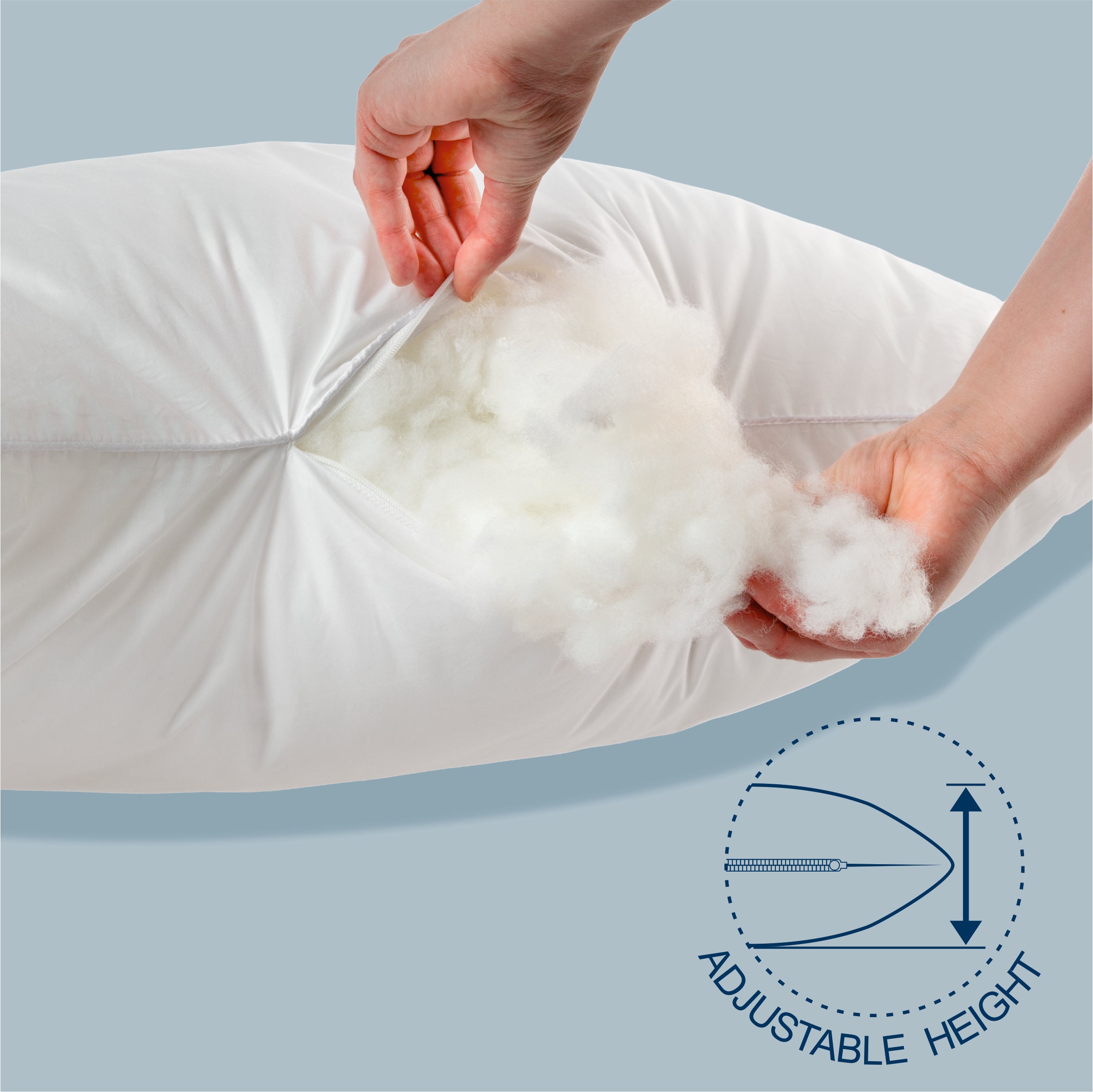 Perna Best Sleep, FlexConf, fibra siliconizata, inaltime reglabila