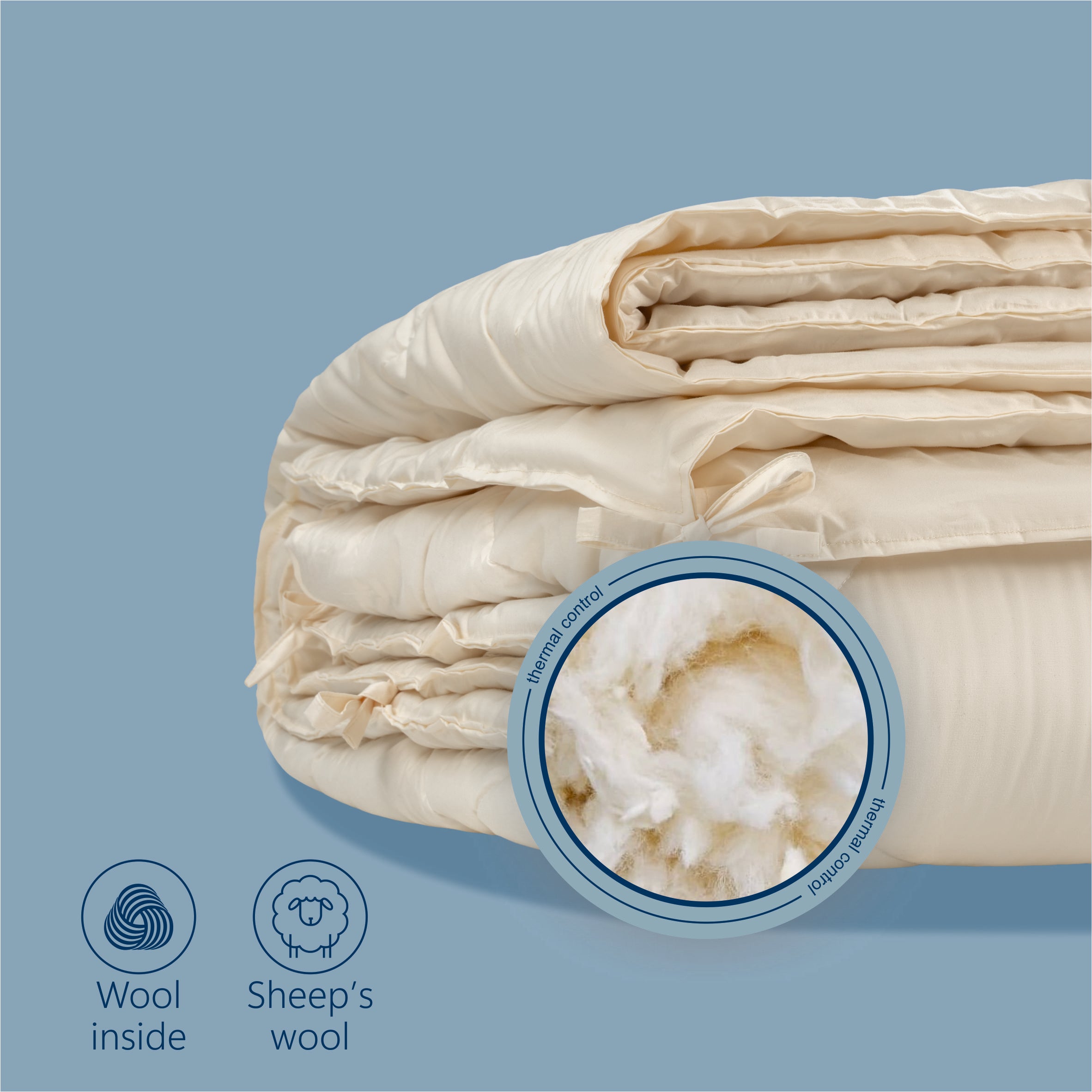 Pilota iarna Best Sleep ComfortWool Duo, umplutura lana