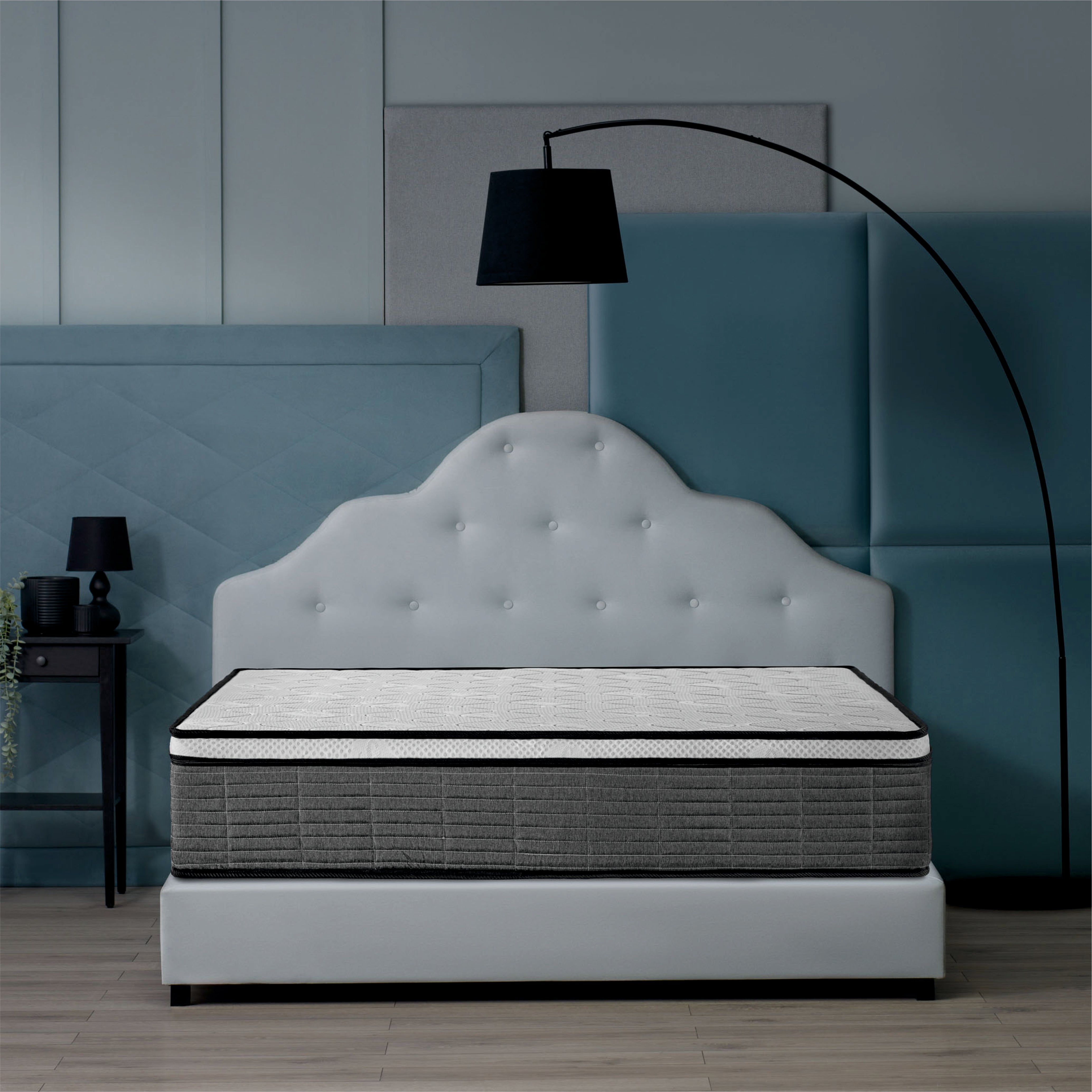 Saltea ortopedica Best Sleep Twin Core, spuma poliuretanica, 5 cm spuma memory, H30 cm, tehnologie TwinCore