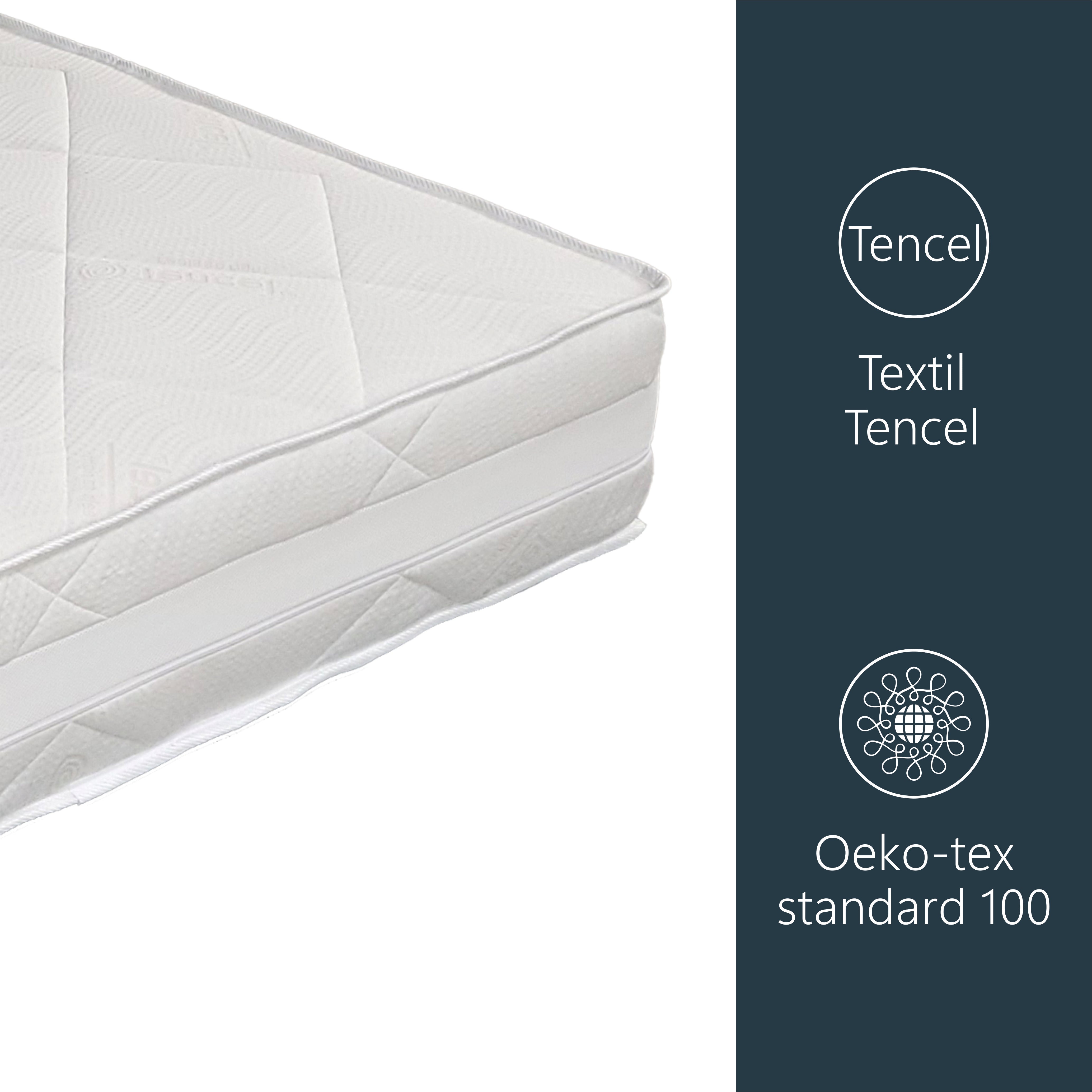 meer. ROUND CUTTING VELOUR TOP ホワイト Saltea Ortopedica Best Sleep Grande 30 cm – Memory, Cocos, Tencel