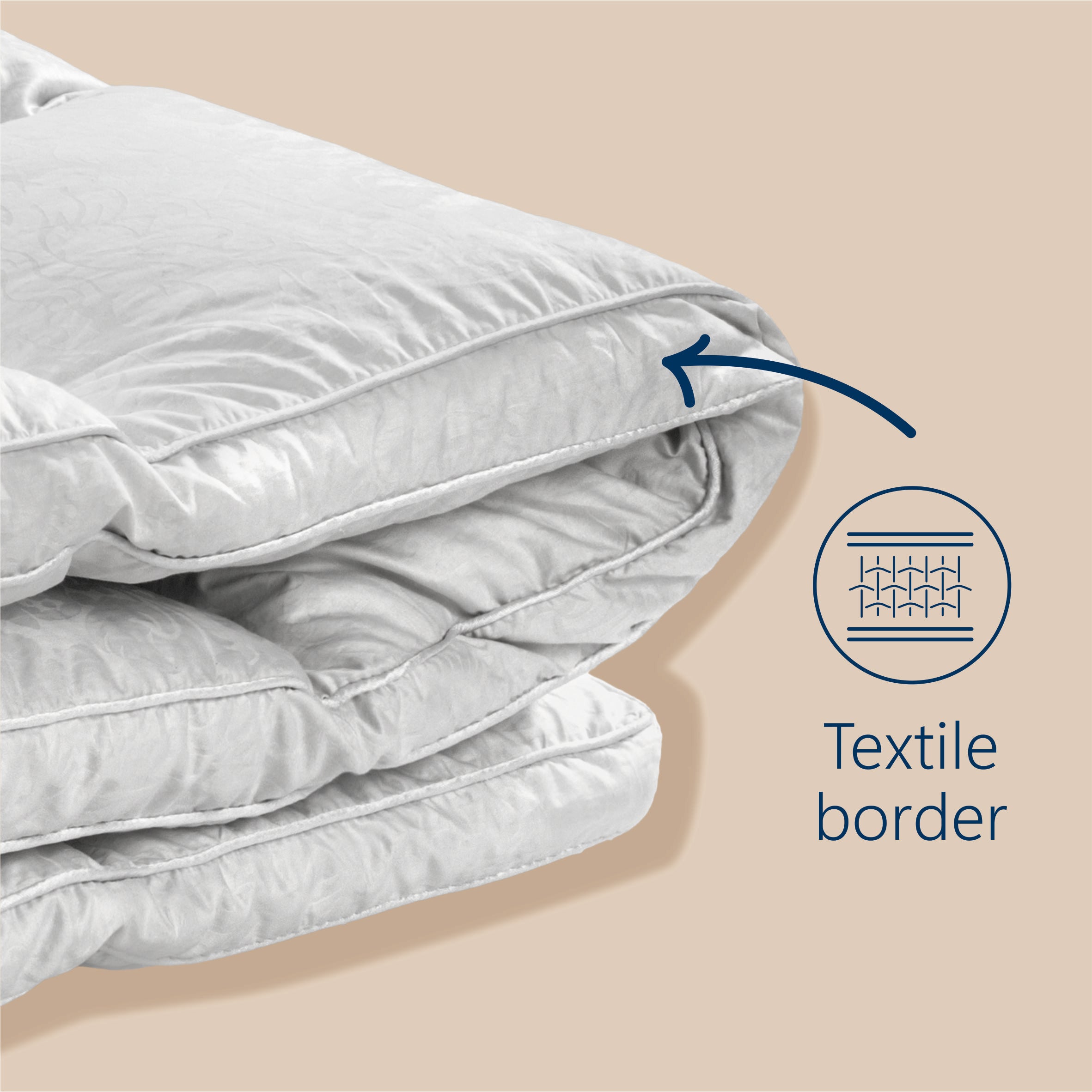 Pilota Best Sleep Royal, umplutura 100% puf gasca, material Jacquard