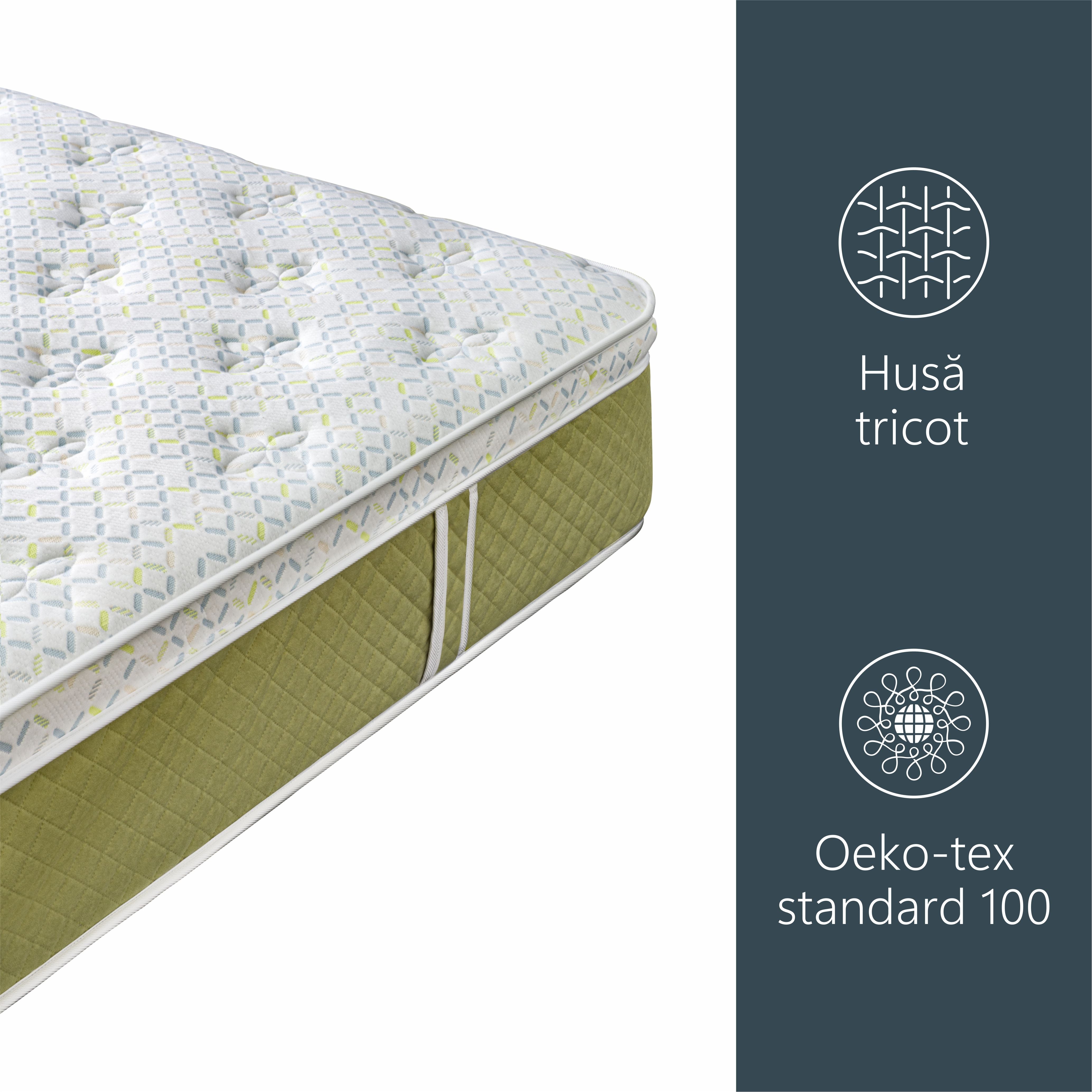 Saltea cu Spuma Poliuretanica Luxury Sleep, 23cm, Spuma Memory, Hipoalergenica