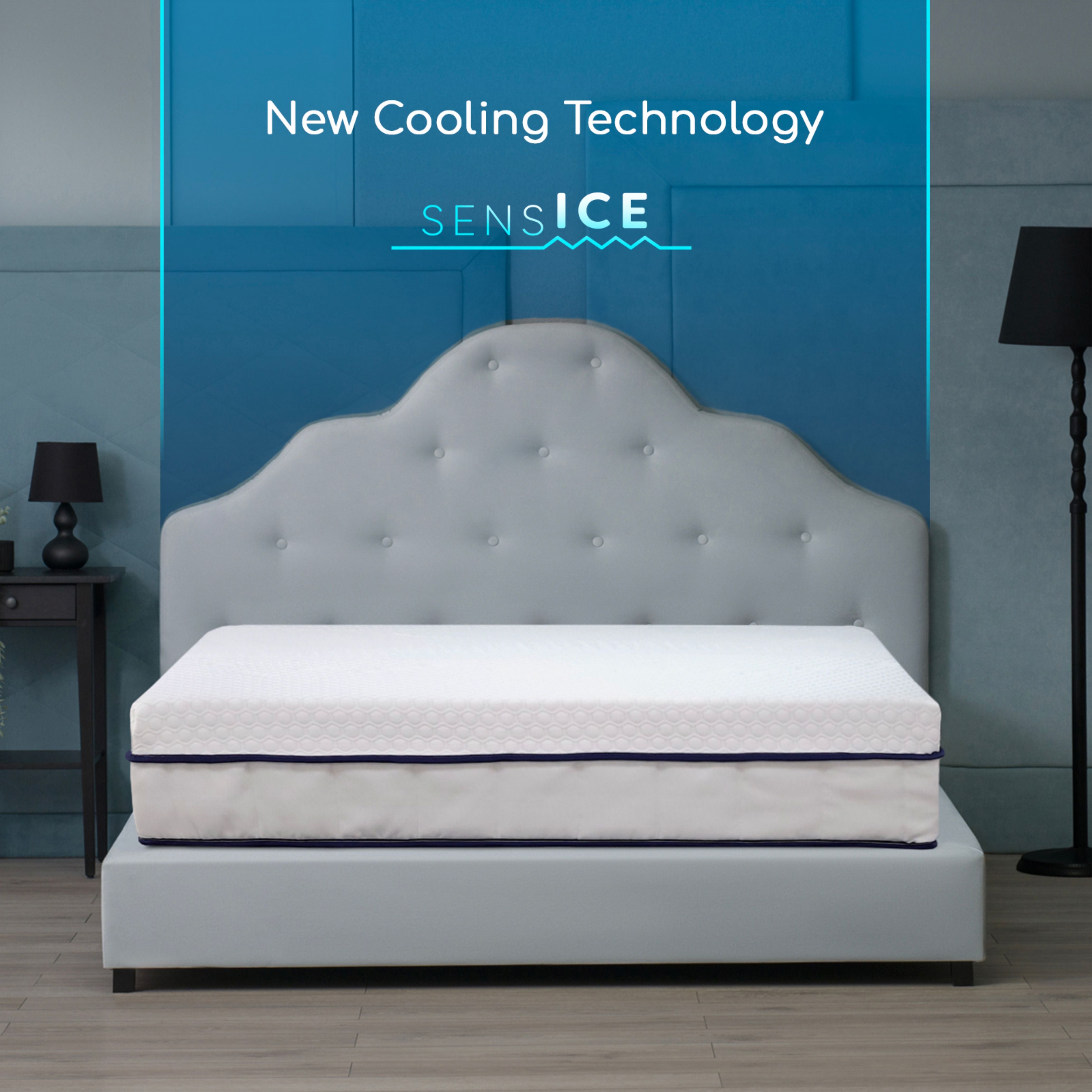 Saltea cu Arcuri Pocket Best Sleep  Thermo Maxi, 32cm, latex cool gel, textil cu efect de racire
